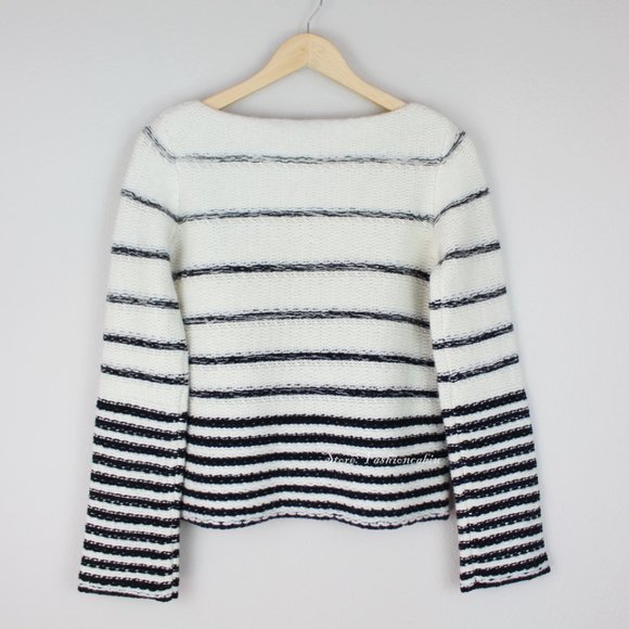 NWT Theory Stripe Wool Blend Sweater - Picture 7 of 13